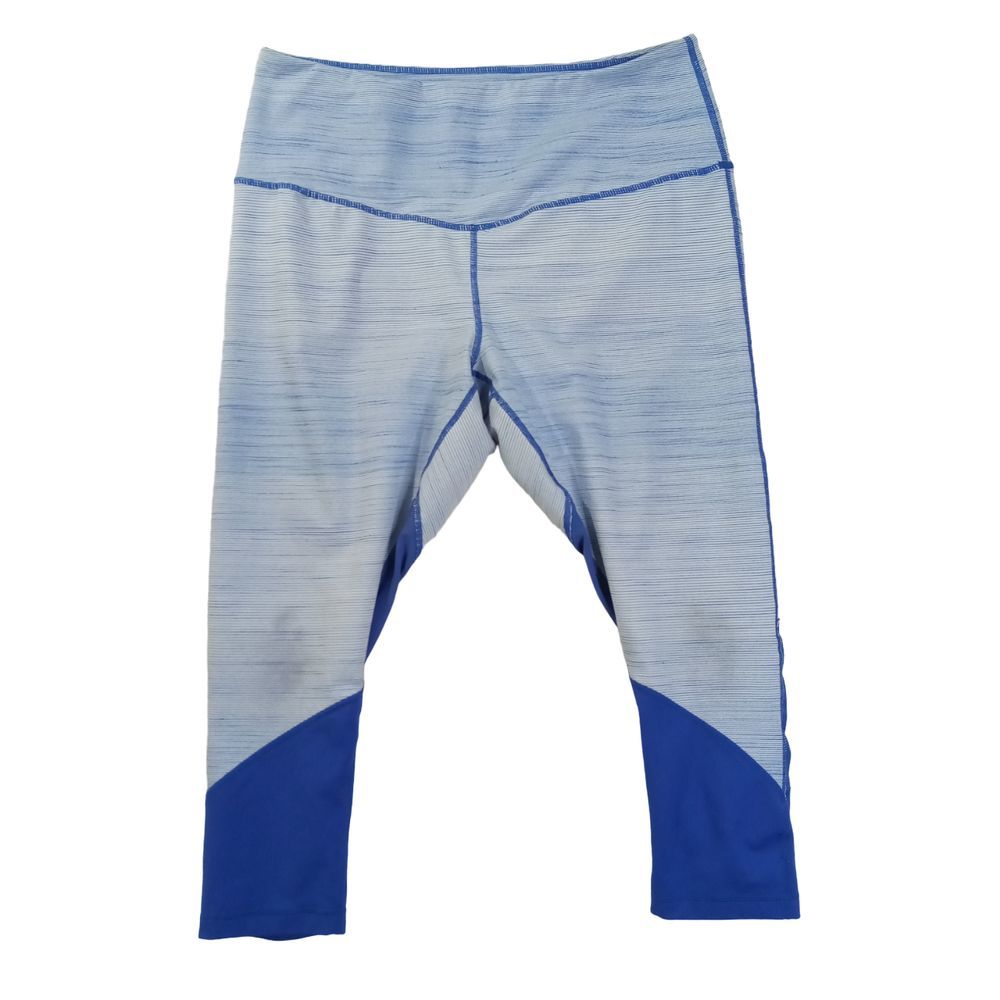 Zella Women's Capri Leggings XL Extra Large‎  Fitted High Rise Athletic Blue
